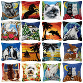 Knüpfset - Katze‑Hirsch‑Pferd Knüpfmatte